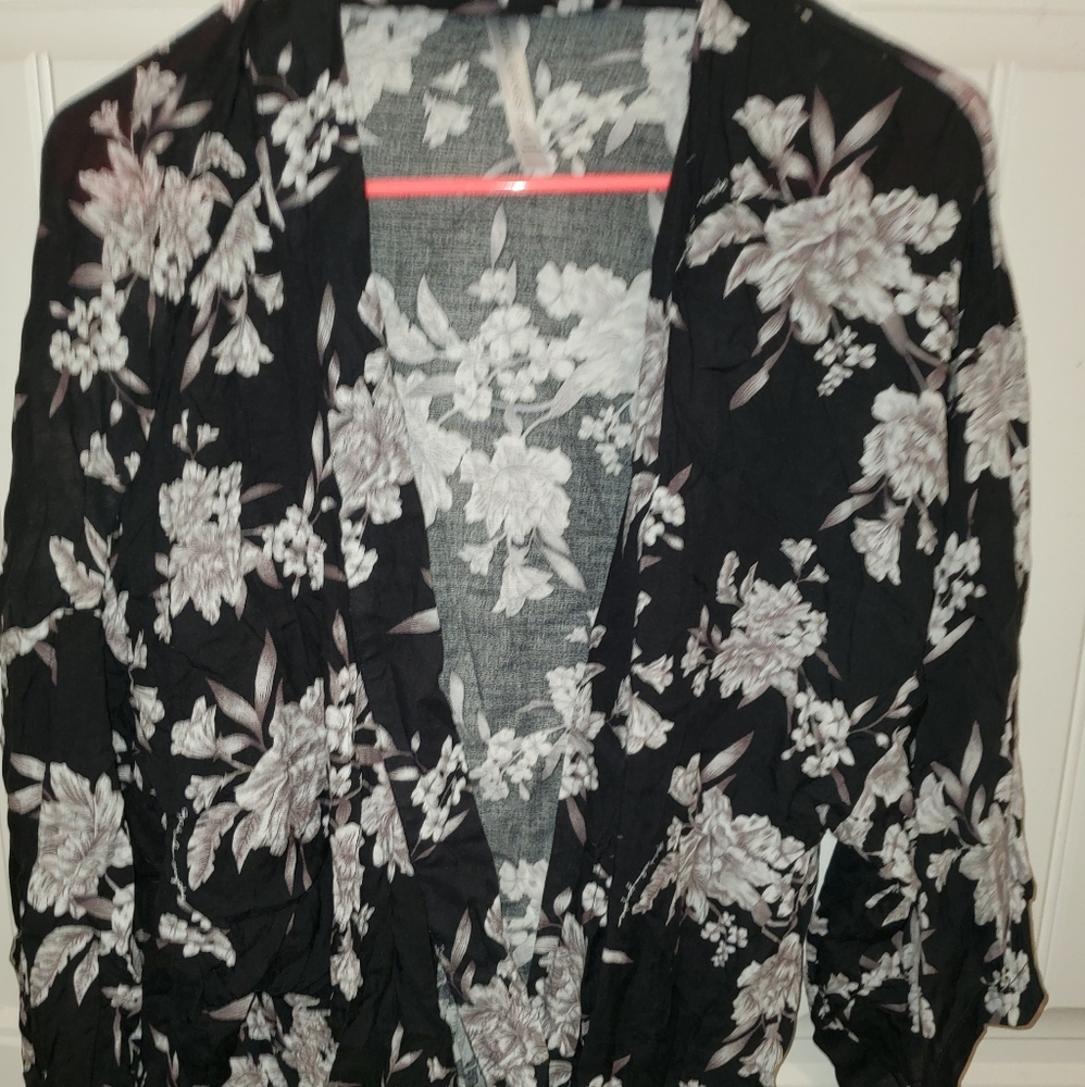 Floral Robe or Swimsuit Cover